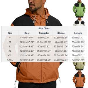 Custom Men's Hooded Windproof Polyester Blouson <b>Jacket</b> Sporty Winter Athletic Wear - Product Image 6