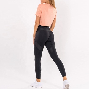 Camiseta corta deportiva de punto de algodón Razer para mujer, camiseta informal estampada de media manga con logotipo personalizado antibolitas - Product Image 5