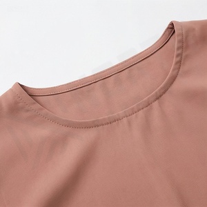 2025 OEM Kimono Abaya pour femmes musulmanes, en tissu polyester épais, doux et très extensible, col en V, manches longues, pour fêtes, Ramadan, mariages - Product Image 4