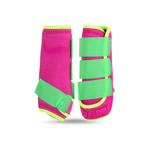 Botas de nailon de alta calidad con diseño floral colorido y ribete turquesa, con soporte envolvente para herraduras de caballo - Product Image 5