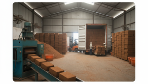 Bloque de Fibra de Coco Premium Ecológico Biodegradable con pH 5.8-6.8, Bajo Contenido de EC, 5 kg, 30x30x12 cm, para Hidroponía y Jardinería - Product Image 5