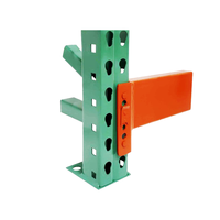 Sistema di scaffalature industriali certificate a 5 livelli con montanti a goccia, scaffalatura per magazzino in acciaio resistente per carichi pesanti