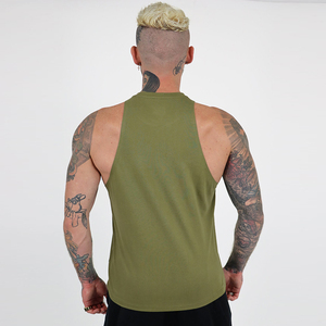 Mens Sports Tank Top Fashion Brand Loose Sleeveless T-shirt American High Street Vintage Washed Cotton Knitted Breathable - Product Image 5
