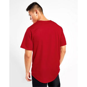 Camiseta de Béisbol Holgada Estilo Hip Hop, Ligera para Verano, Color Rojo Sólido, Ropa Deportiva, Venta al Por Mayor - Product Image 2