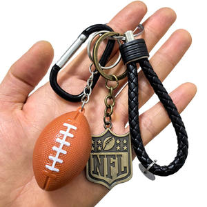 Porte-clés NFL des Steelers, 49ers, Patriots, Chiefs, Niners, badge d'équipe, Super Bowl, porte-clés pour fans de football américain, pendentif pour le jour du match, cadeau - Product Image 5