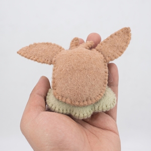 Lot de décorations suspendues artisanales pour le printemps, têtes de lapins de Pâques en feutre Goofy pour enfants, vente en gros - Product Image 4