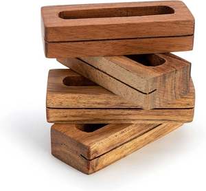 Nouveauté 2026 : Anneaux de serviette en bois tendance pour mariages, dîners et occasions festives – Boucles de serviette artisanales pour accessoires de table - Product Image 2
