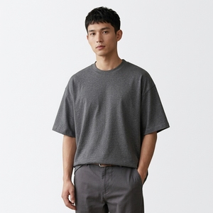 เสื้อยืดโอเวอร์ไซส์สะพายไหล่ผลิตจากผู้ผลิตเครื่องแต่งกายฉลากส่วนตัว - Product Image 1