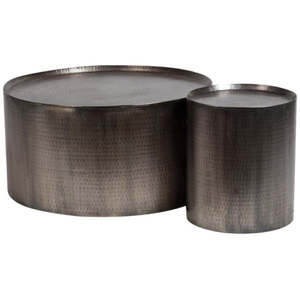 Classic Hammered Metal Coffee <b>Table</b> <b>Gold</b> Finished For Home Hotels Living Room Decorative Furniture <b>Round</b> Coffee <b>Table</b> - Product Image 6