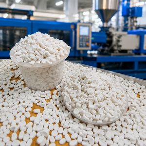 Granulés de CaCO3 blanc naturel de 25 kg, directement de l'usine, pour film soufflé PE PP, sacs en plastique, extrusion et injection - Product Image 4