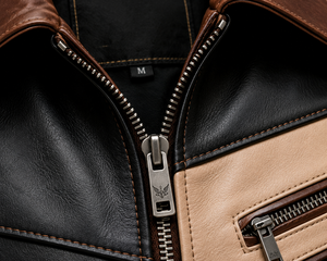 Dernière mode, design unique, veste en cuir pour homme, service OEM, haute qualité, coupe-vent, imperméable, streetwear, écologique - Product Image 5