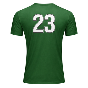 Camiseta de Fútbol Verde y Blanca Vertical, Transpirable, que Absorbe la Humedad, Uniforme Deportivo para Hombre y Mujer - Product Image 3