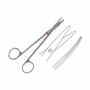 Ciseaux Mayo à bord dentelé de 7 pouces, ciseaux de dissection droits, outil de coupe chirurgical, instrument de microchirurgie en acier inoxydable - Product Image 6