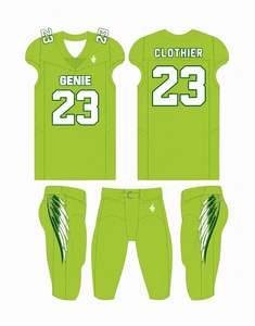 Uniforme de Fútbol Americano Personalizado, Ropa Deportiva de Equipo con Jersey y Pantalones de Poliéster Transpirable para Entrenamiento Diario y Campeonato - Product Image 1