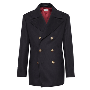 Veste de costume décontractée pour homme pour l'automne et l'hiver, en tweed épais 50% laine, simple boutonnage, style rétro britannique, gris - Product Image 1