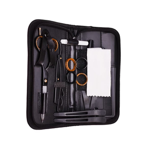 Kit de ciseaux de coiffure professionnels avec lames en acier inoxydable et poignées en plastique pour usage en salon - Product Image 5