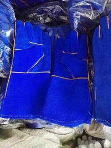 Heavy Duty 14 Inches Heat-resistant Cow Split Leather Long Safety Working <b>Welding</b> Gloves For Welder - Product Image 5