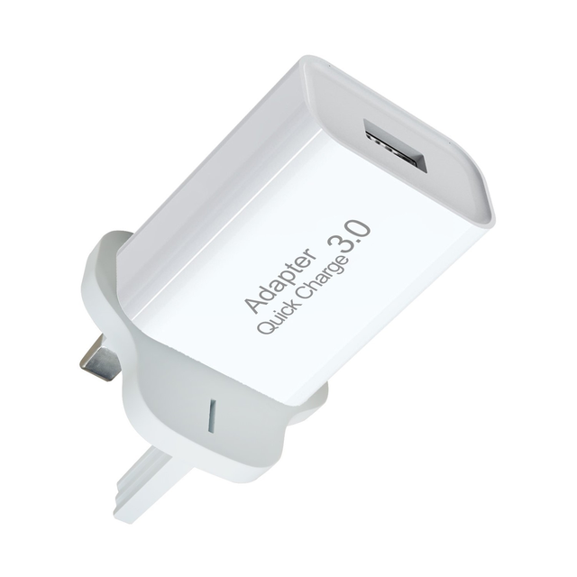 Quick Charge 3.0 Wall Charger,18W 3A USB Wall Charger QC 3.0 Adapter Fast Charger Block for iPhone Smart Mobile Phone