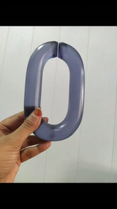 Artisanat en résine époxy transparente de haute qualité, écologique, fait main, artistique, maillons de chaîne multicolores, taille personnalisée, décoration murale DIY - Product Image 2