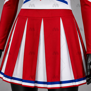 Uniforme de cheerleading personnalisé avec logo imprimé sur le devant, pour femmes adultes, en spandex et polyester, sublimation, tenue de cheerleading OEM ODM en gros - Product Image 4