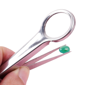 Professional Tweezers With Magnifying Mirror Stainless Steel Eyebrow Hair Remover Magnifying Glass <b>Precision</b> Beauty <b>Tool</b> Mirror - Product Image 1