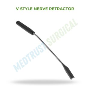Retractor de nervios estilo V de 230 mm, instrumento quirúrgico para la columna vertebral, para la retracción de las raíces nerviosas lumbares y cervicales - Product Image 2