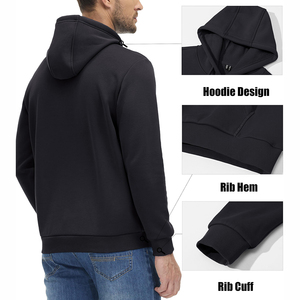 Men High Quality <b>Thick</b> <b>Fleece</b> Regular Fit Hoodies Custom Logo Polyester/Cotton Breathable Quick Dry Winter - Product Image 6