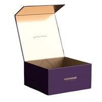 Caja de Regalo Magnética de Lujo con Logotipo Personalizado, Caja de Embalaje de Cartón Rígido Plegable Negra, Caja de Regalo de Papel Premium