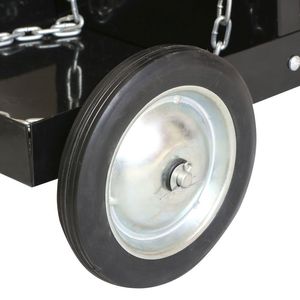 Carrello Portaoggetti Professionale Nero per Macchina da Taglio al Plasma e Attrezzatura per Saldatura Senza Cassetto - Product Image 4