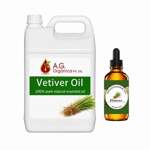 Aceite Esencial de Vetiver 100% Puro, Destilado al Vapor, para Cuidado de la Piel y Perfumería, en Envases Personalizables, Fabricante al por Mayor - Product Image 1