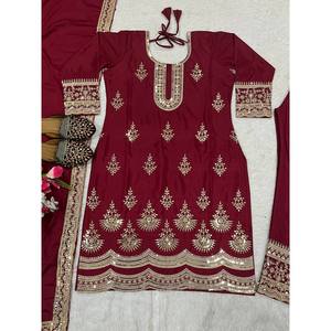 ชุดสูทปักลายสวยงามสำหรับผู้หญิงมีลำดับการเขียนโค้ด - Product Image 1