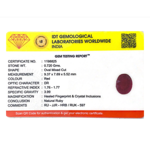 Natural Pink Ruby Loose Gemstone 3.6 Carat 11mm for Fine Jewelry - Product Image 4