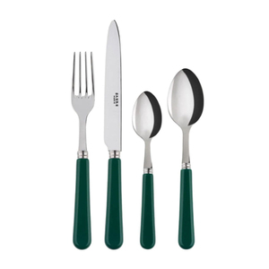 Nouvel arrivage : Ensemble de couverts en métal avec poignées en laiton, finition poli miroir, durable, pour la restauration et l'usage domestique - Product Image 4