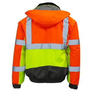 Top Trending Reflective Work Safety <b>Jacket</b> with Stand Collar Breathable 100% Polyester Waterproof Winter Work Clothing <b>Jacket</b> - Product Image 2
