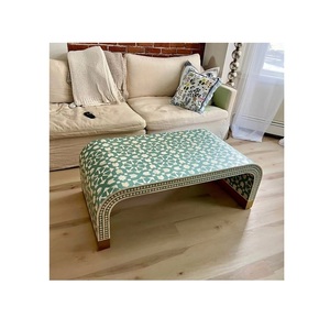 Tabouret moderne en os incrusté, taille personnalisable, pour œuvres d'art, idéal pour la maison, l'hôtel, le bureau, le salon et la salle à manger - Product Image 1