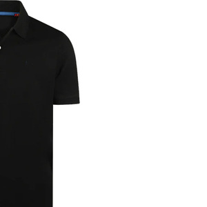 Polo Personalizado de Manga Corta para Hombre, Color Negro, Algodón Piqué, Corte Regular Informal, Cierre de Botones, Diseño Sólido - Product Image 6