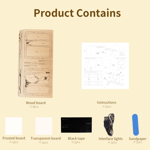 Puzzle 3D in Legno per Donne, Kit Modello Cervo Elfico, Luci Notturne, Età 14+, Decorazioni da Scrivania per Compleanno e Natale - Product Image 2