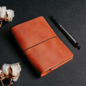 Porta Cuadernos de Cuero Personalizado, Cubierta de Diario Recargable, Estuche de Escritura, Regalo Promocional Empresarial NBC-0055 - Product Image 4