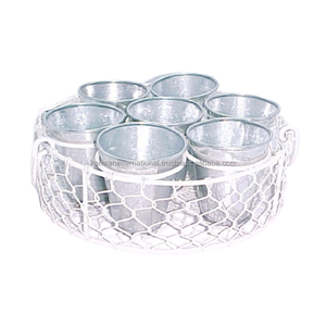 Ensemble de jardinières de conception de luxe en métal de qualité supérieure de trois pièces pour la maison jardin et Restaurant jardin accessoires de plantes florales - Product Image 5