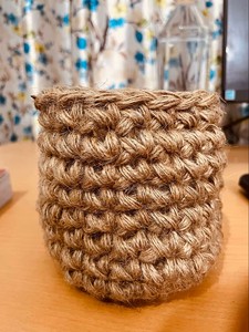 Handwoven Natural Jute Fruit <b>Basket</b> Rustic Decorative Storage <b>Basket</b> for Kitchen Dining <b>Table</b> - Product Image 4