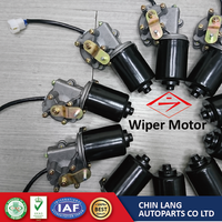 Motor de limpiaparabrisas de CC de alta resistencia de 12 V del fabricante taiwanés, con soportes personalizados y brazo de transmisión por eje para automóvil Chin Lang CL-5160
