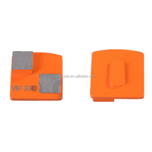 콘크리트 바닥 리노베이션을위한 이중 지그재그 그라인딩 세그먼트 단일 샤프 바 금속 바닥 패드 - Product Image 1