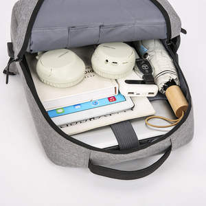 Mochila Moderna Unisex Negra para Portátil con Puerto USB, Cierre de Cremallera, Impermeable, de Oxford, Antirrobo, para la Escuela y Viajes - Product Image 4