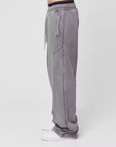 Nouvelle Arrivée Pantalon Homme Tendance Délavé à l'Acide, Tissu 100% Coton de Haute Qualité, Taille Élastique, Coupe Ample, Survêtement pour Homme - Product Image 3