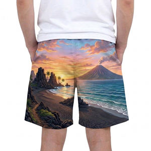 Pantalones Cortos de Playa de Lona Ligeros y Coloridos de Secado Rápido con Cordón Ajustable, Estilo Urbano, Diseño Personalizado, Venta Caliente 2025 - Product Image 2