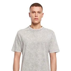 เสื้อยืดลายฟอกกรดขายส่ง เสื้อผ้าสตรีทแวร์ฮิปฮอปผู้ชาย ผ้าฝ้าย 100% รับทำโลโก้ตามสั่ง ผู้ผลิตเสื้อผ้าขายส่ง - Product Image 2