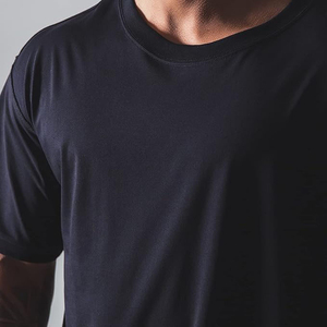 T-shirts Homme Personnalisables Grande Taille Unis Manches Courtes Respirants 100% Coton Personnalisable Écologique Anti-UV Col Rond Avant - Product Image 3