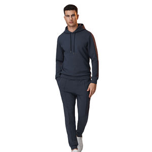 Pantalon de survêtement décontracté personnalisé pour homme, couleur unie, taille mi-haute/large, coupe droite ample, séchage rapide, 100 % coton, tissu fin, idéal pour le travail - Product Image 2