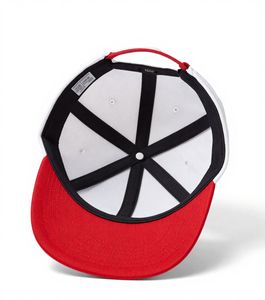 Premium White Red Baseball <b>Cap</b> with <b>Bold</b> Embroidered Typography Adjustable Unisex Casual Streetwear Fashion Hat Design for Daily - Product Image 3