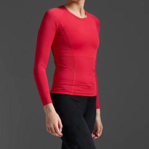 Camisetas de compresión de secado rápido al por mayor, más vendidas, de manga larga completa, para hombre y mujer, transpirables, de spandex/poliéster, unisex. - Product Image 4